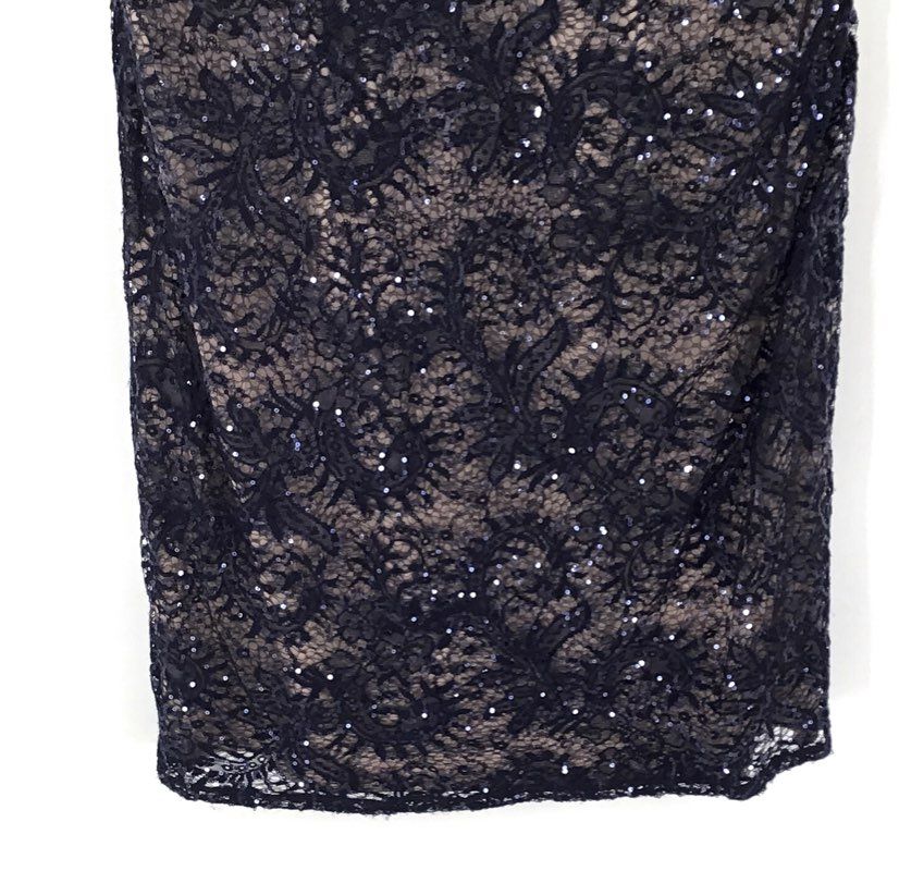 NWT R&M Richards Women's Navy Nude Mini Dress - Size 18W