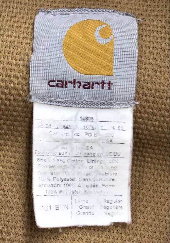Vintage Carhartt Men's Brown J131 Bomber Jacket - Size L