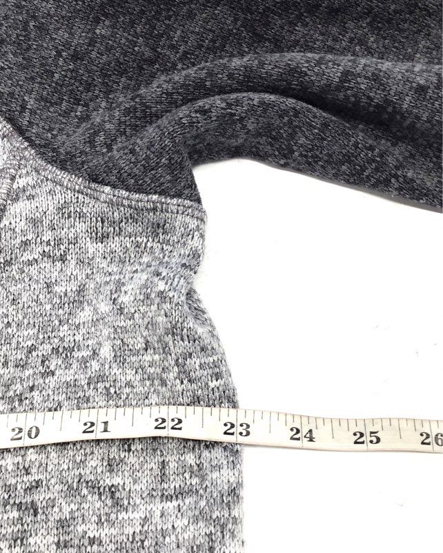 Woolrich Men's Gray Marled Quarter Zip Sweater Fleece Pullover Jacket Size L