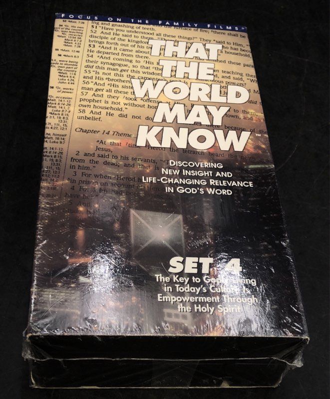That The World May Know Lot 4 VHS Box Sets Lessons 1-27 Focus on the Family
